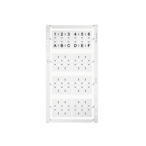 Маркировочная пластина ZS10-48P-19-00Z(H), белая, 10,5х10,2 мм, чистая, 48 шт в упак фото