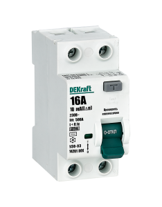 УЗО УЗО03-6кА-2P-025А-030-AC, 2P, 25A, 6kA, 30mA, тип AC, 2M фото