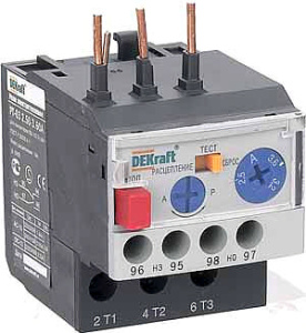 Реле тепловой перегрузки РТ-03, It=1.8_2.5A, 1NO+1NC, CLASS 10A, обрыв L, прямой монтаж, для KM-103-009_018 фото