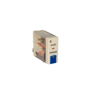 Миниатюрное реле 157F-1CO-024LT, 1CO, 12A(250VАС/30VDC), 24VDC, механический индикатор, кнопка тест, LED фото