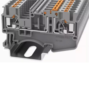 Клемма с размыкателем,  push-in DS2.5-MT-01P-11-00Z(H), 20A, 400V, 2 присоед., 2.5(0,14_4)mm², серая фото