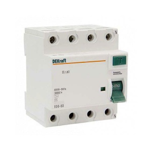 УЗО УЗО03-4P-010A-030, 4P, 10A, 6kA, 30mA, тип AC, 4M фото