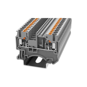 Клемма проходная, push-in DS4-01P-11-00Z(H), 32A, 800V, 2 присоед., 4(0,2_6)mm², серая фото