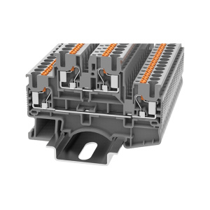 Клемма проходная 2-х уровневая, push-in DSKK2.5-01P-11-00Z(H), 22A, 500V, 2.5(0,5_4)mm², серая фото