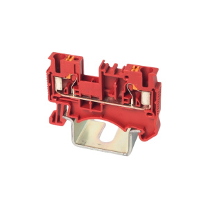 Клемма проходная, push-in DS2.5-01P-16-00Z(H), 24A, 800V, 2 присоед., 2.5(0,2_4)mm², красная фото